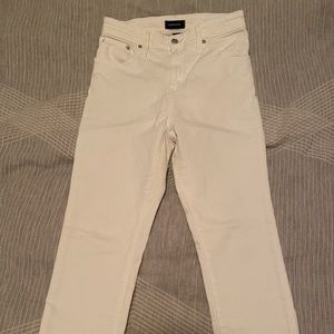 J. Crew Petite White Skinny Jeans